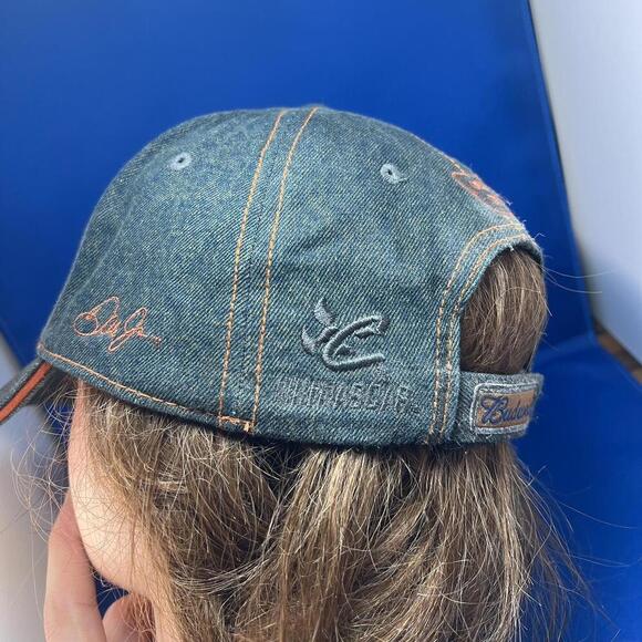 Vintage y2k Stylish Denim Cap with Logo - Picture 4 of 6